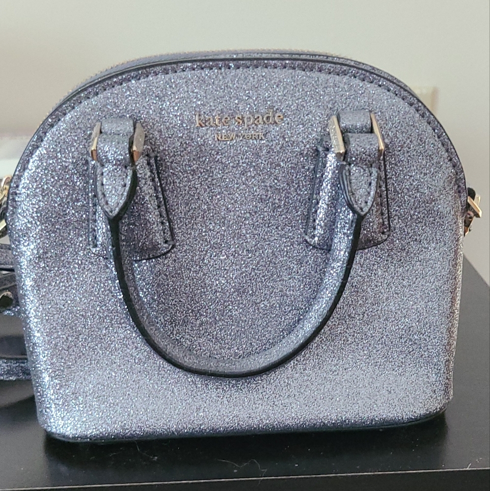 Kate Spade Glittery Silver Shoulder Bag